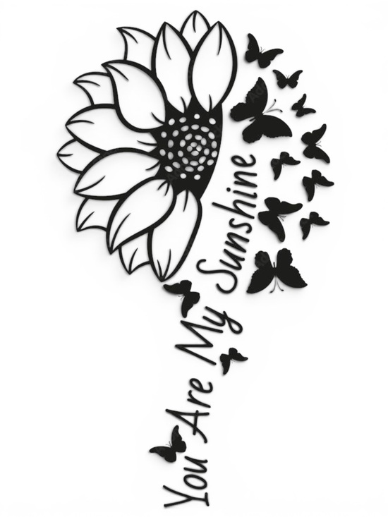 PINKIE7775 Other - You Are My Sunshine Sunflower hand towel
